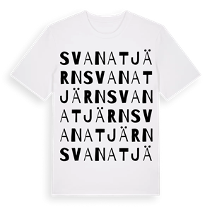 Svanatjärn ordlek t-shirt – ekologisk bomull t-shirt från Pinshirt