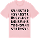 Pink Cotton t-shirt med Svanström ordlek t-shirt