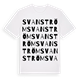 White t-shirt med Svanström ordlek t-shirt