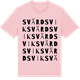 Pink Cotton t-shirt med Svärdsvik ordlek t-shirt