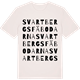 Vintage White t-shirt med Svartbergsfäbodarna ordlek t-shirt