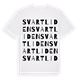 White t-shirt med Svartliden ordlek t-shirt