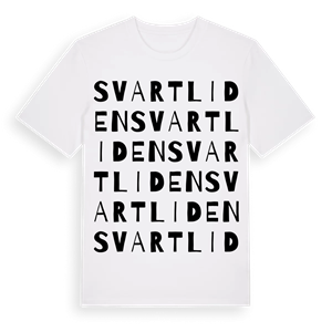 Svartliden ordlek t-shirt – ekologisk bomull t-shirt från Pinshirt