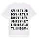 White t-shirt med Svartlund ordlek t-shirt