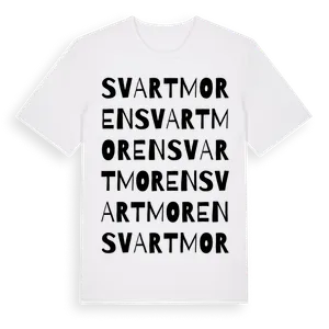 Svartmoren ordlek t-shirt – ekologisk bomull t-shirt från Pinshirt