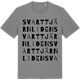 Mid Heather Gray t-shirt med Svarttjärnliden ordlek t-shirt