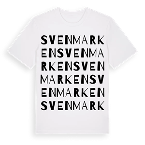 Svenmarken ordlek t-shirt – ekologisk bomull t-shirt från Pinshirt