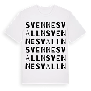 Svennes valln ordlek t-shirt – ekologisk bomull t-shirt från Pinshirt