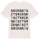 Vintage White t-shirt med Svensnäset ordlek t-shirt