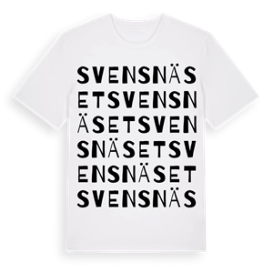 Svensnäset ordlek t-shirt – ekologisk bomull t-shirt från Pinshirt