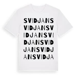 Svidjan ordlek t-shirt – ekologisk bomull t-shirt från Pinshirt
