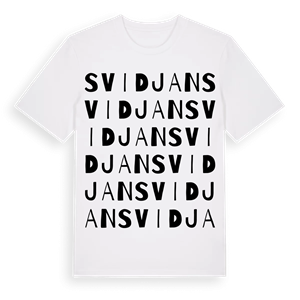 Svidjan ordlek t-shirt – ekologisk bomull t-shirt från Pinshirt