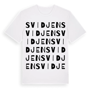 Svidjen ordlek t-shirt – ekologisk bomull t-shirt från Pinshirt