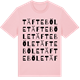 Pink Cotton t-shirt med Täfteböle ordlek t-shirt