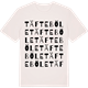 Vintage White t-shirt med Täfteböle ordlek t-shirt