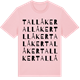 Pink Cotton t-shirt med Tallåker ordlek t-shirt