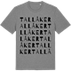 Mid Heather Gray t-shirt med Tallåker ordlek t-shirt