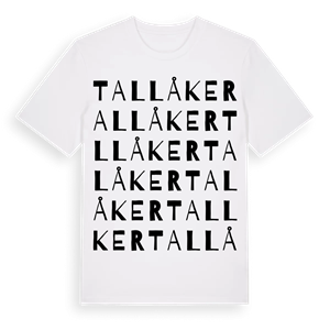 Tallåker ordlek t-shirt – ekologisk bomull t-shirt från Pinshirt