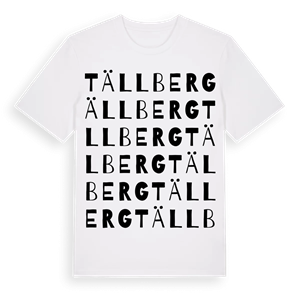 Tällberg ordlek t-shirt – ekologisk bomull t-shirt från Pinshirt