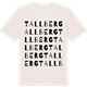 Vintage White t-shirt med Tallberg ordlek t-shirt