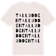 Vintage White t-shirt med Talludden ordlek t-shirt