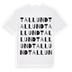 White t-shirt med Tallund ordlek t-shirt