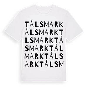 Tålsmark ordlek t-shirt – ekologisk bomull t-shirt från Pinshirt