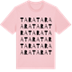Pink Cotton t-shirt med Tara ordlek t-shirt