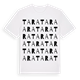 White t-shirt med Tara ordlek t-shirt