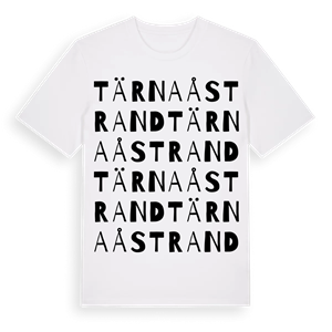 Tärnaåstrand ordlek t-shirt – ekologisk bomull t-shirt från Pinshirt