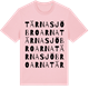 Pink Cotton t-shirt med Tärnasjöbroarna ordlek t-shirt