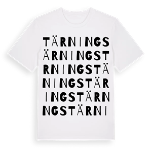 Tärnings ordlek t-shirt – ekologisk bomull t-shirt från Pinshirt