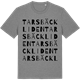 Mid Heather Gray t-shirt med Tarsbäckliden ordlek t-shirt