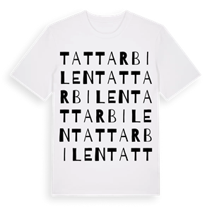 Tattarbilen ordlek t-shirt – ekologisk bomull t-shirt från Pinshirt