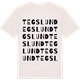 Vintage White t-shirt med Tegslund ordlek t-shirt