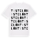White t-shirt med Tistelön ordlek t-shirt