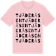 Pink Cotton t-shirt med Tjäderåsen ordlek t-shirt