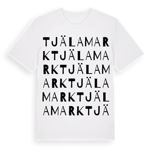 Tjälamark ordlek t-shirt – ekologisk bomull t-shirt från Pinshirt