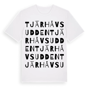 Tjärhåvsudden ordlek t-shirt – ekologisk bomull t-shirt från Pinshirt