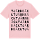 Pink Cotton t-shirt med Tjärnbäck ordlek t-shirt