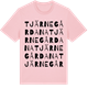 Pink Cotton t-shirt med Tjärnegårdana ordlek t-shirt