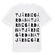 White t-shirt med Tjärnegårdana ordlek t-shirt