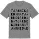 Mid Heather Gray t-shirt med Tjärnegårdana ordlek t-shirt