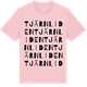 Pink Cotton t-shirt med Tjärnliden ordlek t-shirt