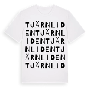 Tjärnliden ordlek t-shirt – ekologisk bomull t-shirt från Pinshirt