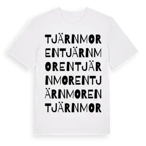 Tjärnmoren ordlek t-shirt – ekologisk bomull t-shirt från Pinshirt