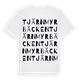White t-shirt med Tjärnmyrbäcken ordlek t-shirt