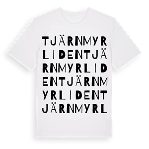Tjärnmyrliden ordlek t-shirt – ekologisk bomull t-shirt från Pinshirt