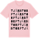 Pink Cotton t-shirt med Tjärntorp ordlek t-shirt