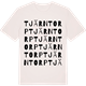 Vintage White t-shirt med Tjärntorp ordlek t-shirt